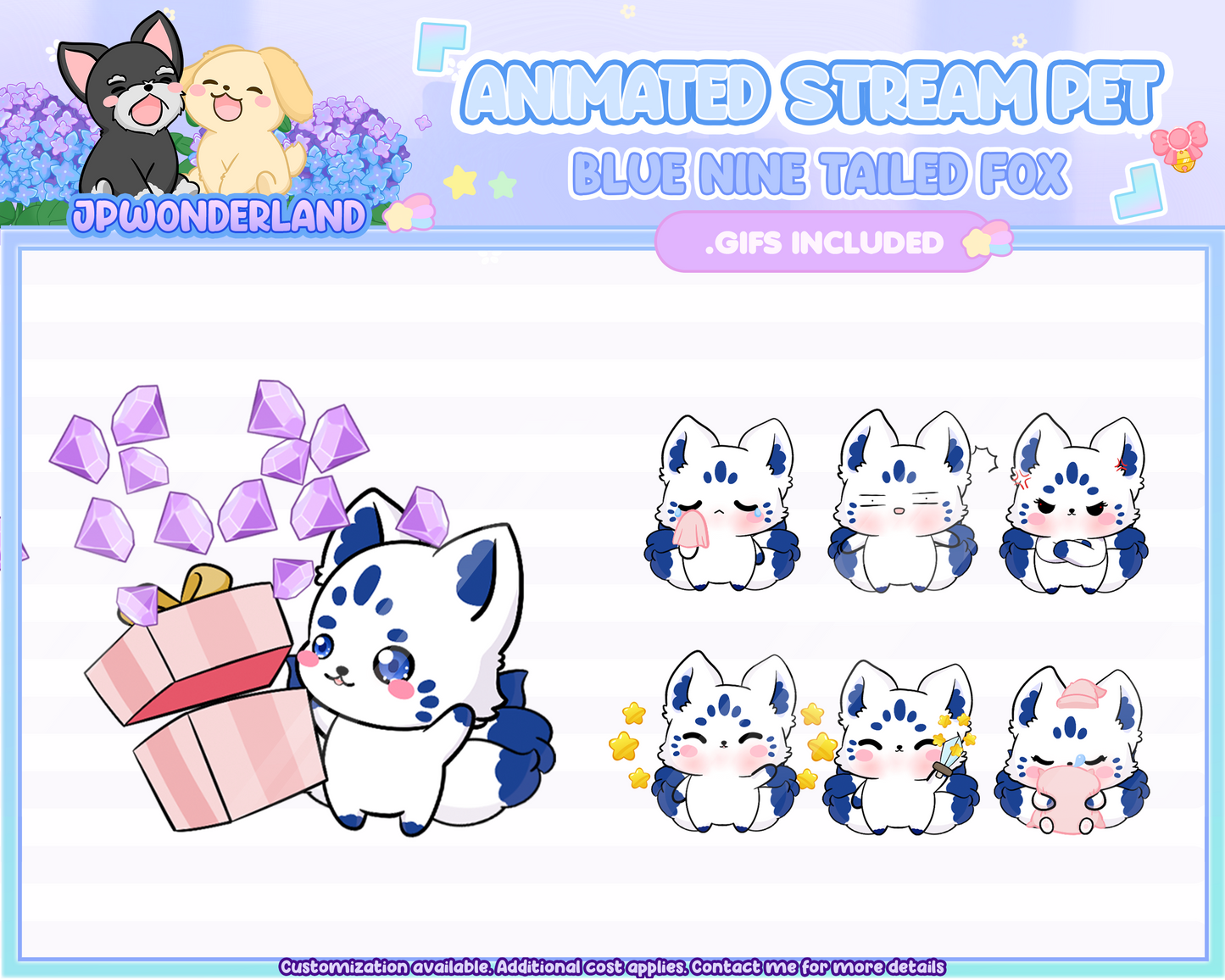 Cute Animated Nine Tailed Fox Stream Pet