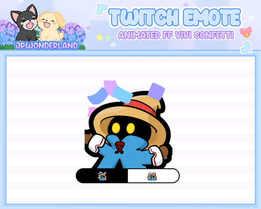 Animated Final Fantasy Vivi Confetti Emote