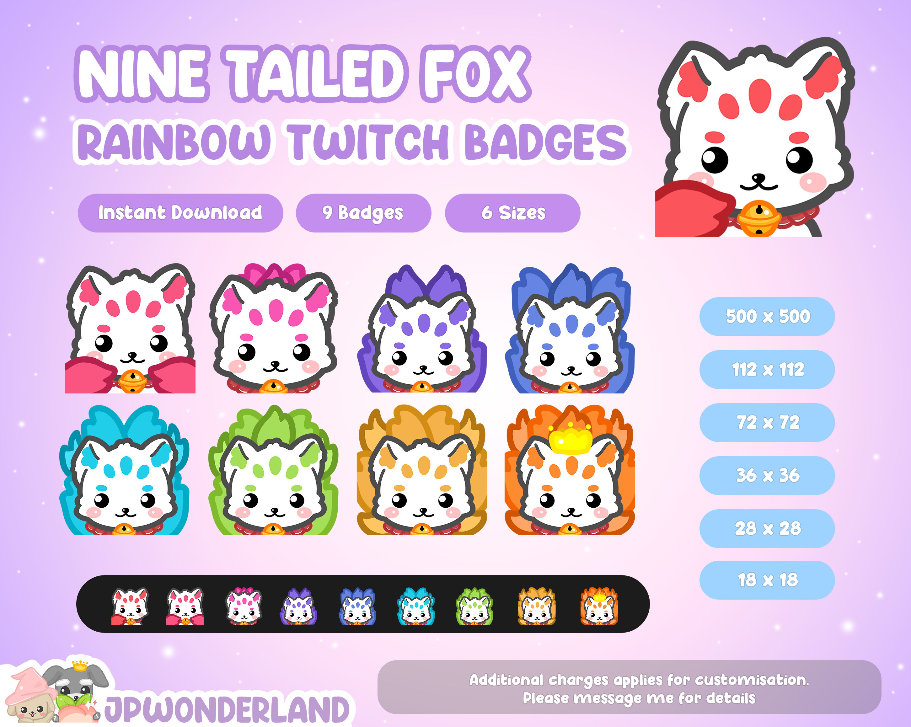 Bunny on the moon badges / Emotes / Stream Badges / Discord Emotes –  JPWonderland