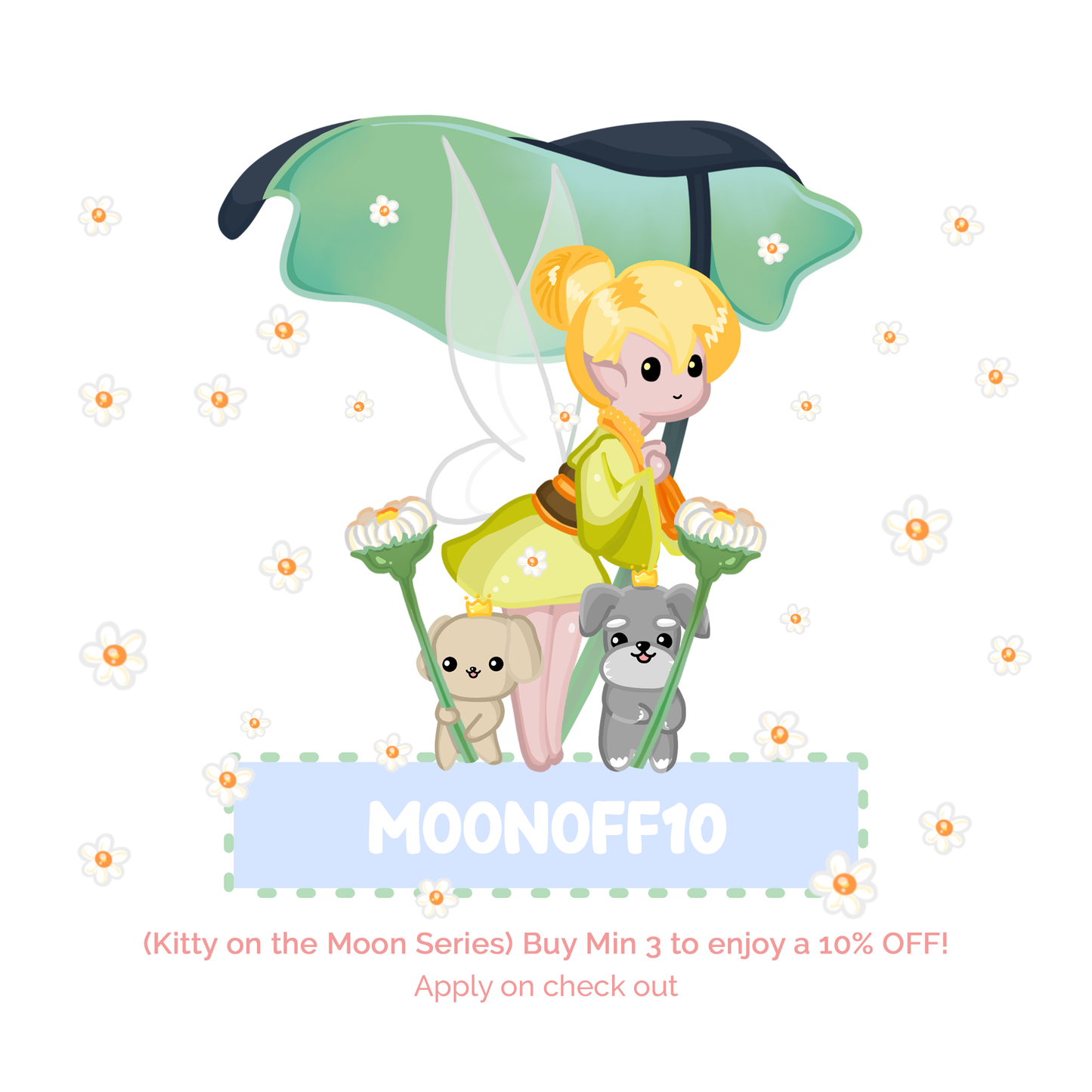 Animated Twitch Overlay - Kitty on the moon Series