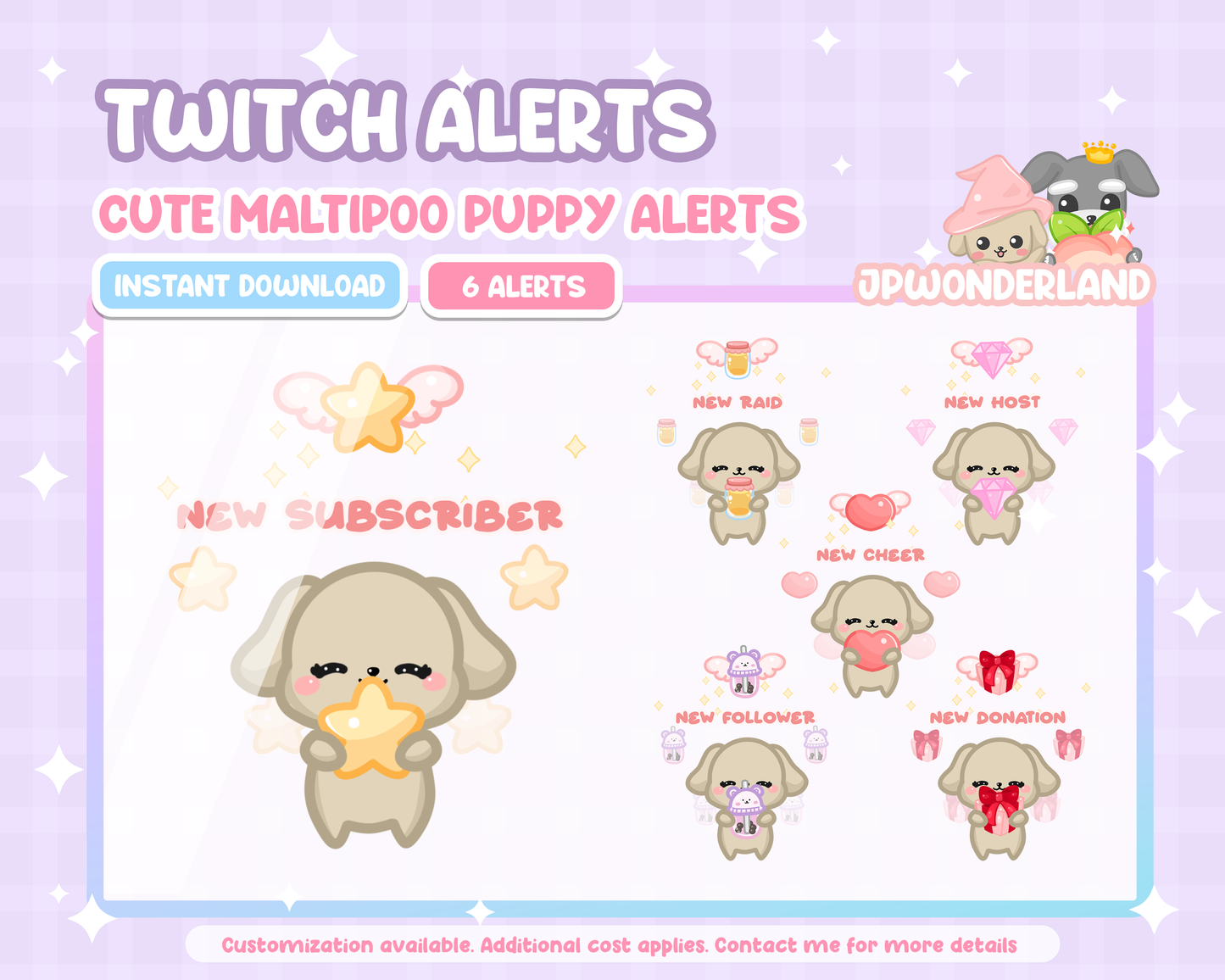 Animated Puppy / Doggy Twitch Alerts (Total 6)