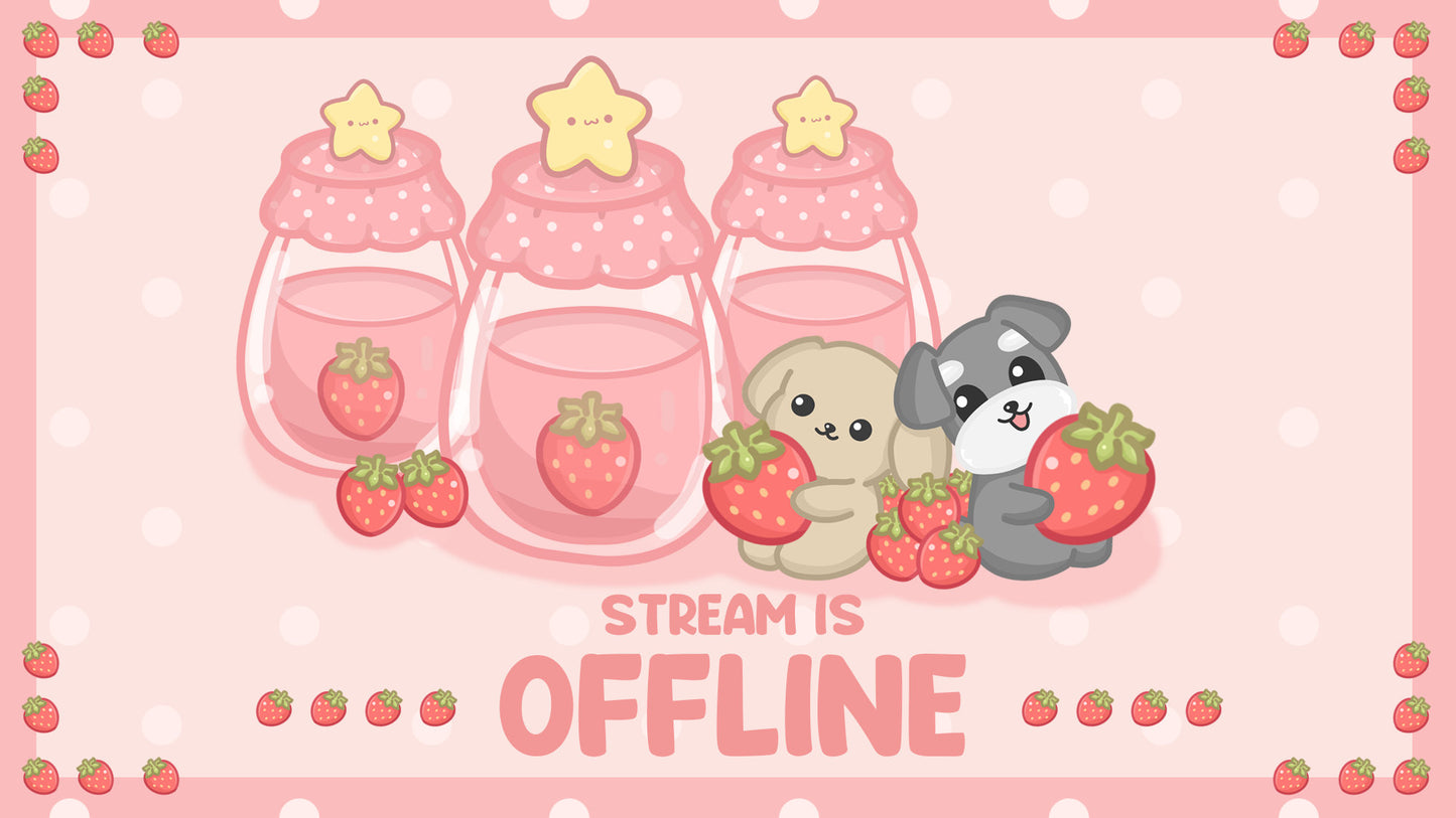 Twitch Overlay -  Offline, Starting Soon & Be Right Back Screen - JPWonderland