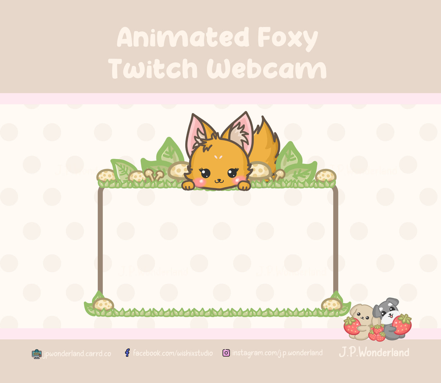 Animated Foxy Twitch Webcam