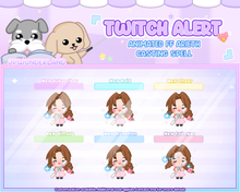 Load image into Gallery viewer, Animated Twitch Alerts - FF Aerith/ FF7 Chibi / Stream Add-on / Twitch Decorations
