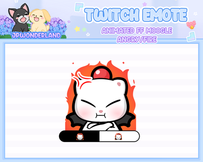 Animated Final Fantasy Fire/Angry Cactuar Emote