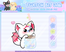 Load image into Gallery viewer, Animated Sakura Nine Tailed Fox Bit Jar / Hype Jar / Tip Jar
