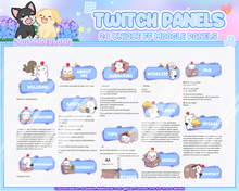 Load image into Gallery viewer, 24 Unique Final Fantasy Moogle twitch Panels
