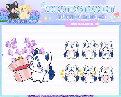 Cute Animated Nine Tailed Fox Stream Pet