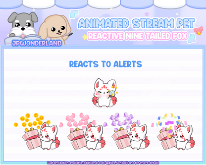 Cute Animated Nine Tailed Fox Stream Pet