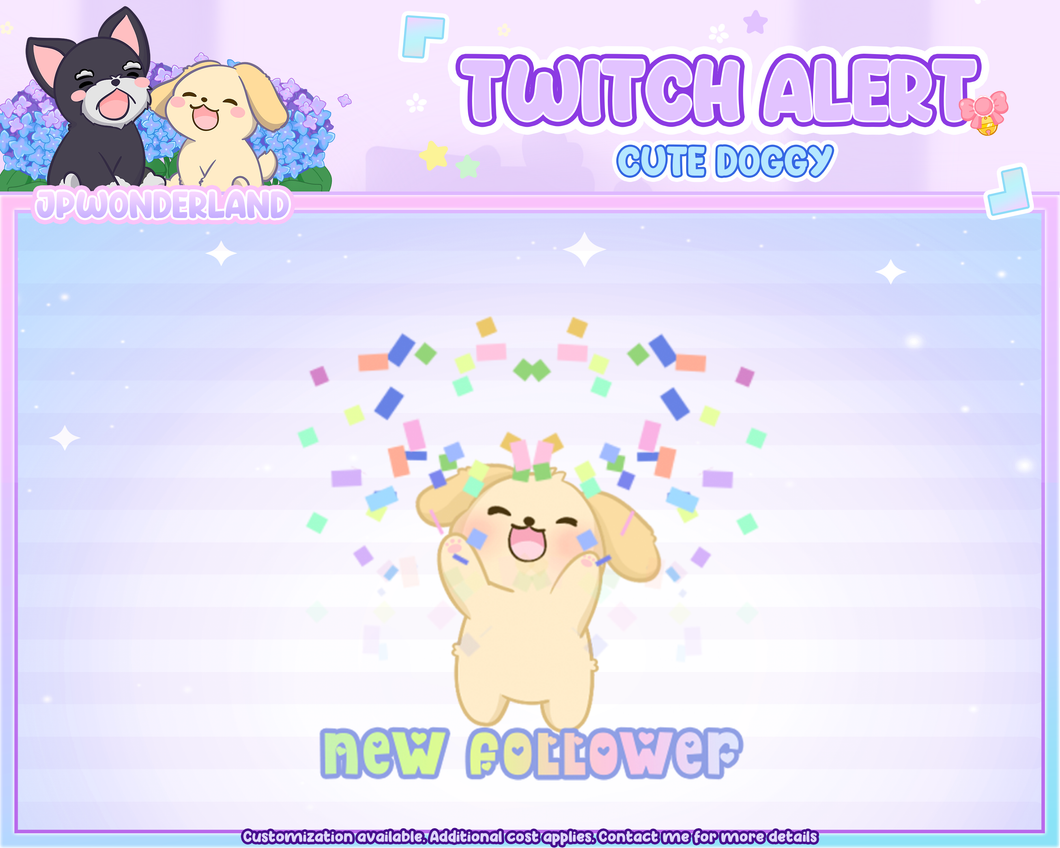 Free Cute Animated Twitch Alert - Xiaoxiao
