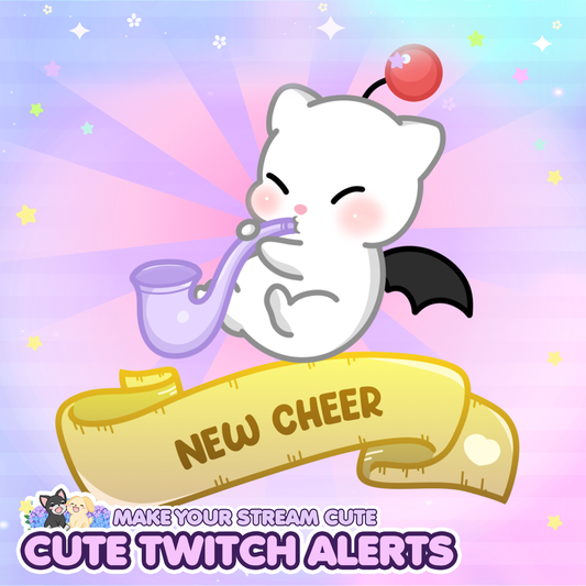Cute Animated FF Twitch Alerts - Final Fantasy Moogle/ FF Chibi