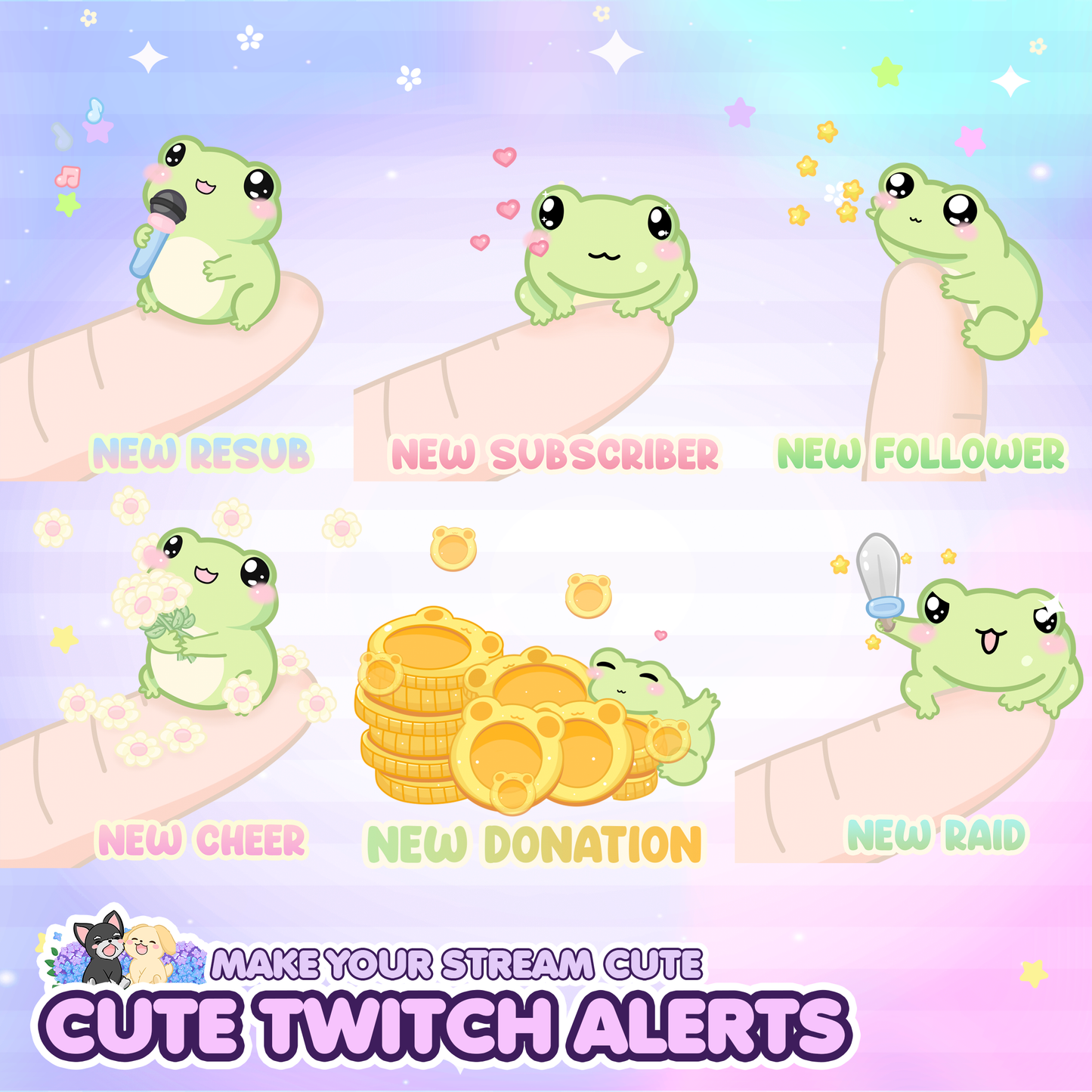 Animated Tiny Frog Twitch Alerts