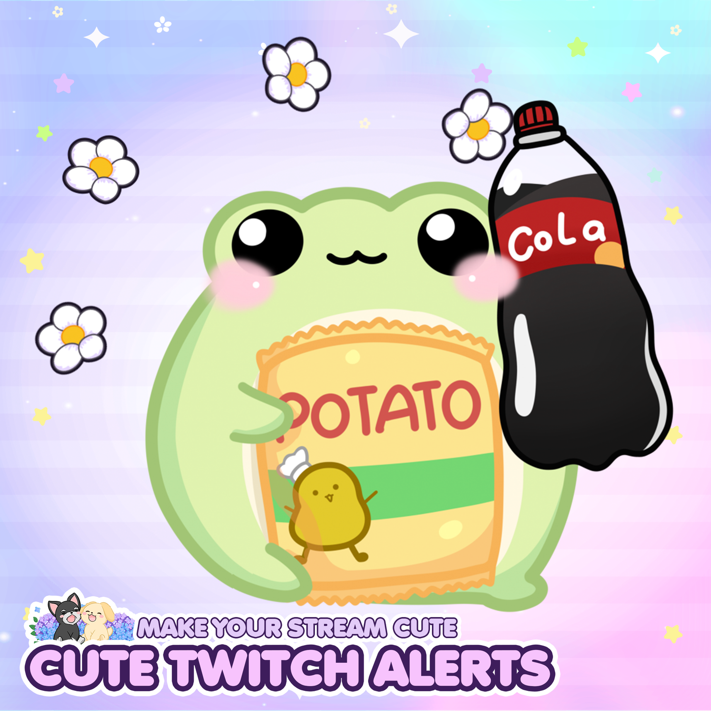Animated Froggy Twitch Alert Bundle / Stream Alert / Twitch Overlay / Cute Froggy