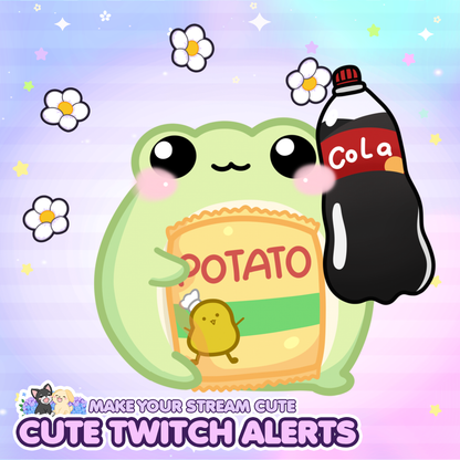 Animated Froggy Twitch Alert Bundle / Stream Alert / Twitch Overlay / Cute Froggy