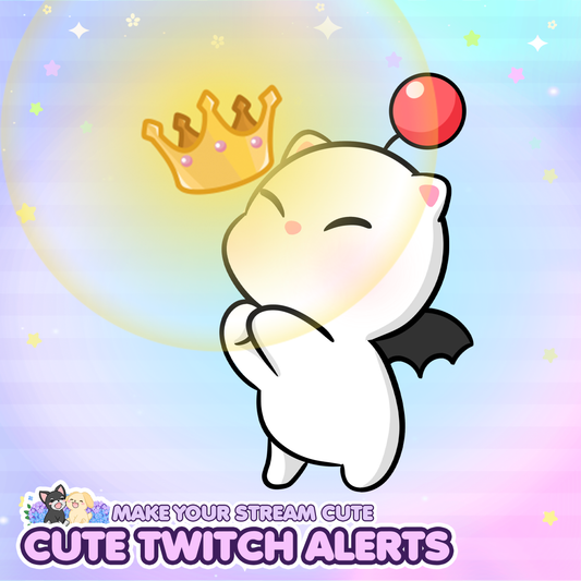 Animated Cute FF Moogle PrimeSub Twitch Alert