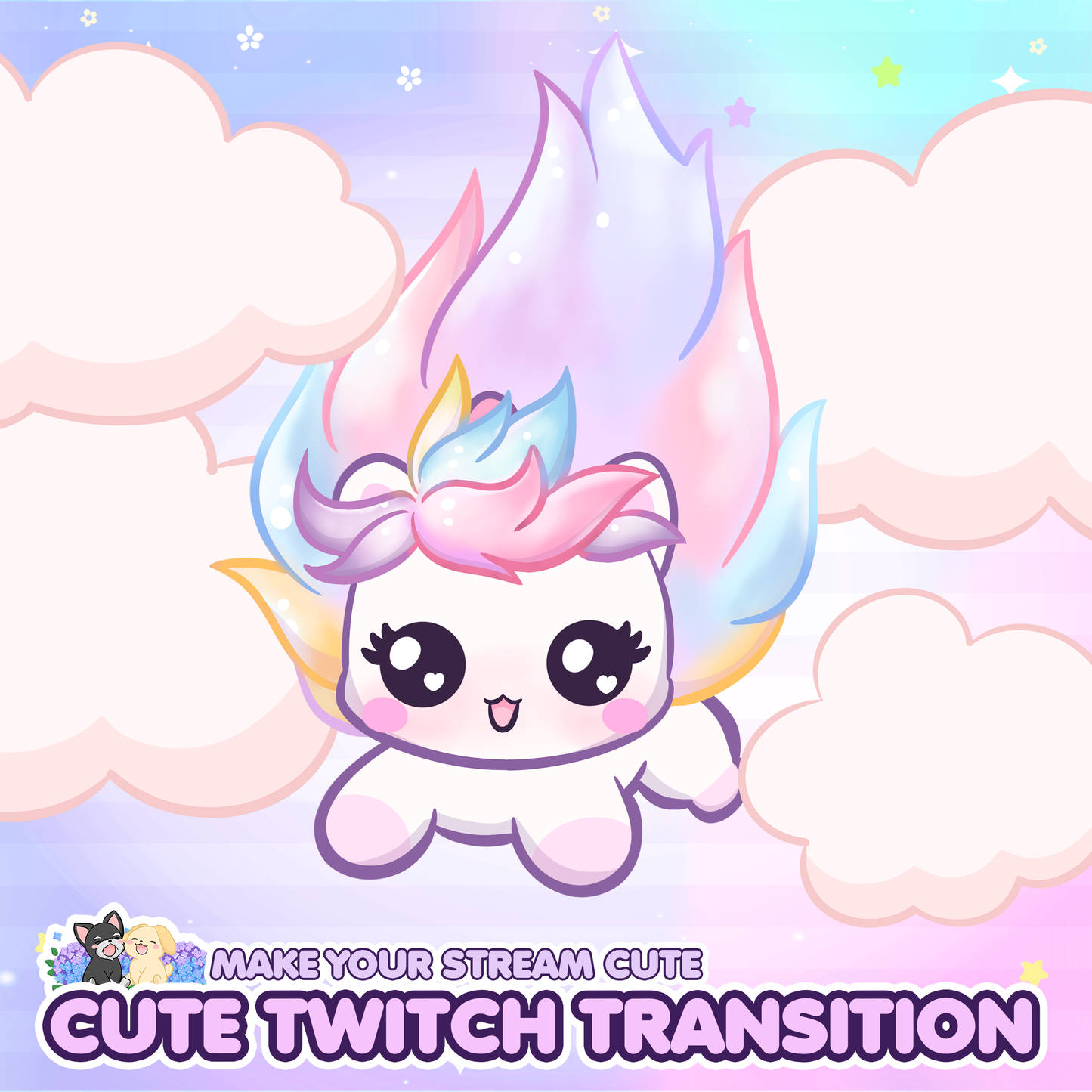Animated Cute Unicorn Twitch Stinger Transition