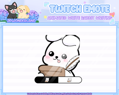 Animated Writing Emote for Twitch/Discord