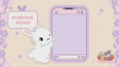 Animated Twitch Transition - Bunny on the Moon Series