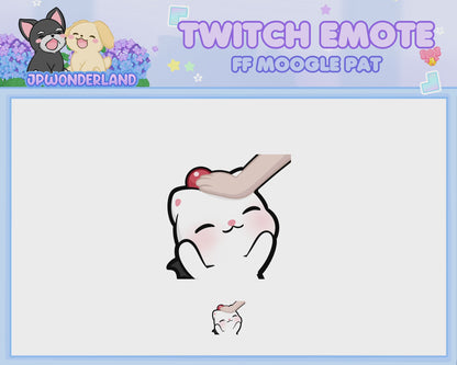 Animated Final Fantasy Moogle Pat Emote