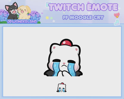 Animated Final Fantasy Moogle Cry Emote