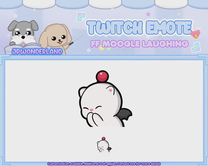 Animated Final Fantasy Moogle Twitch/Discord Laughing Emote