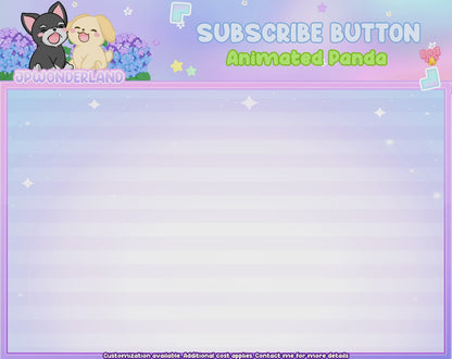 Animated Nine-Tailed Fox Subscribe Button Overlay w SFX / Cute Fox Animation / Stream Setup / Intro Video / Youtube / Twitch / Facebook