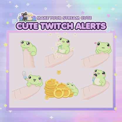 Animated Tiny Frog Twitch Alerts