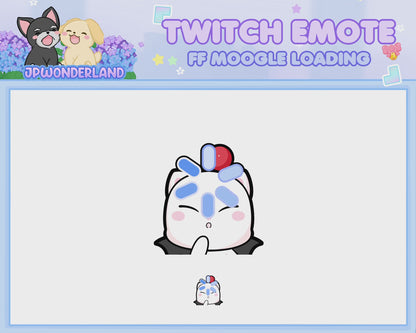 Animated Final Fantasy Moogle Loading Emote