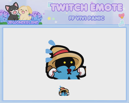 Animated Final Fantasy Vivi Panic Emote