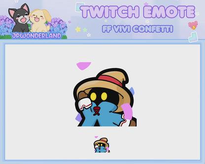 Animated Final Fantasy Vivi Confetti Emote