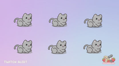 ANIMATED Chubby Kitty Twitch Alerts