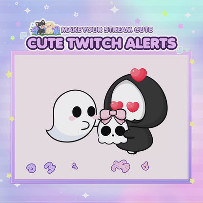 Animated Cute Grim Reaper Giftsub Twitch Alert