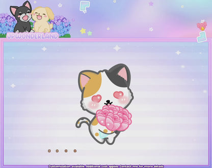 Animated Calico Twitch Alerts - Resub