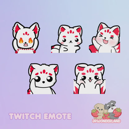 Animated Nine Tailed Fox Twitch Emotes / Kumiho Twitch Alert / Gumiho Twitch/Discord