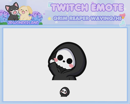 Animated Little Grim Reaper Wave/Hi Emote
