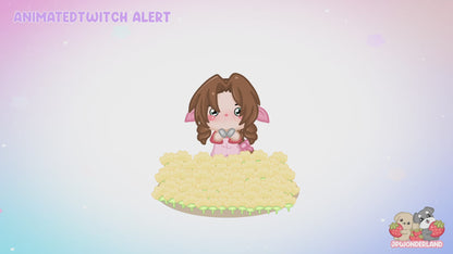 Animated FF7 New Follower Twitch Alert - Final Fantasy VII Cloud & Aerith/ FF Chibi