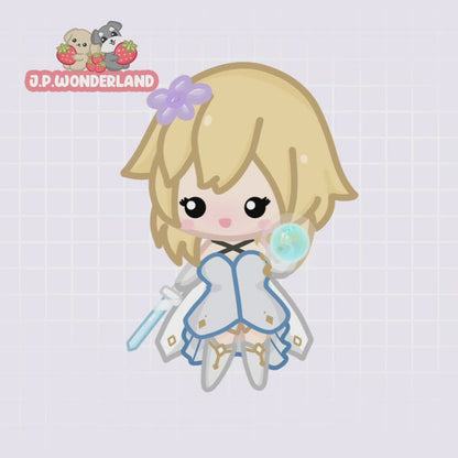 Animated Twitch Alerts - Genshin Impact Inspired - Lumine Chibi