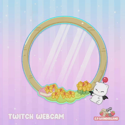 Animated Final Fantasy Moogle Twitch Webcam for Streamlabs and OBS Studio
