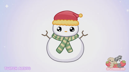 Animated Twitch Alerts - Bunny Snowman