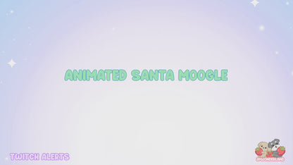 Animated Santa Moogle Twitch Alerts - Final Fantasy Moogle