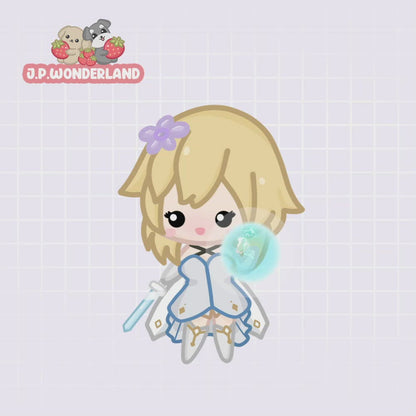Animated Twitch Alerts/Animations/Emotes (No Text)- Genshin Impact Inspired - Qiqi, Lumine, Paimon
