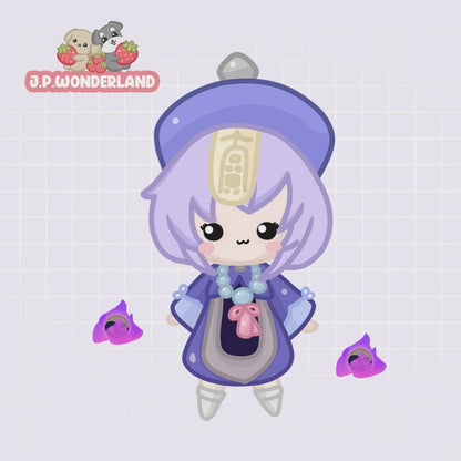 Animated Twitch Alerts - Genshin Impact Inspired - Qiqi Chibi