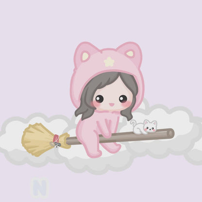 Animated Chibi Girl Twitch Alerts / Stream Alerts