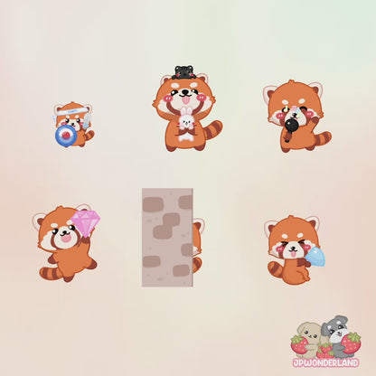 Unique Animated Twitch Alerts - Cute Red Panda