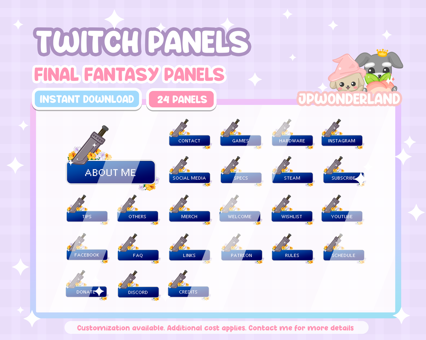 Final Fantasy twitch Panels