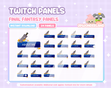 Load image into Gallery viewer, Final Fantasy twitch Panels
