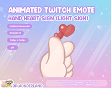 Load image into Gallery viewer, Animated Hand Love Sign Twitch Emote - Discord Emotes / Cute Emote / Twitch Overlay / Stream Emot
