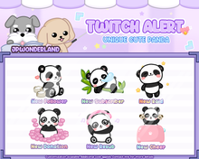 Load image into Gallery viewer, Unique Animated Cute Panda Alerts Bundle
