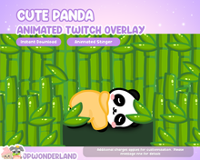 Load image into Gallery viewer, Animated Cute Panda Twitch Stinger Transition
