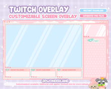 Load image into Gallery viewer, Cute Pinky Twitch Overlay - Customizable layers
